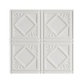 thumbnail image 1 of Fasade Easy Installation Traditional 4 Matte White Glue Up Ceiling Tile/ Ceiling Panel (12" X 12" Sample), 1 of 3