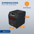 thumbnail image 3 of Lifesmart Chauffages Électriques Portables à Quartz Infrarouge 4 Éléments (2 Pack), 3 of 10