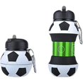 thumbnail image 1 of Toddler Water Bottle Soccer Style,Kids Water Bottle, 580ml Water Bottle, Silicone Foldable Water Jug for School, Hiking Outdoor Indoor Sports, 1 of 5