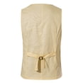 thumbnail image 4 of XZNGL Men Solid Fashion Have Pockets Single Breasted Stage Costume Vest Tops Blouse, 4 of 9