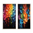 thumbnail image 2 of Designart "Shimmering Beats Compact Discs wall art II" Compact Discs Framed Wall Art Set Of 2 - Multi-Color Fashion Framed Canvas Set For Living Room Decor, 2 of 6