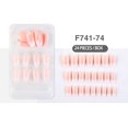 thumbnail image 4 of ziyahi False Nail Wearable Perfect Matching Simple to Wear No Irritating Odor Fake Fingernail Breathable Press Type Adjustable Paster Type 16 Type 25 F741 1Set, 4 of 6