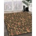 thumbnail image 3 of Ahgly Tapis de Zone Carré Transitionnel Lavable en Machine, Brun Cannelle, 7 Pieds Carré, 3 of 7