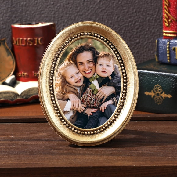 Minkissy Vintage Picture Frame for Wall Rustic Retro Frame Photo Holding 1Set