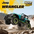 thumbnail image 2 of Motor Dayz 1:10 scale Duck Jeep Wrangler Remote Control Truck, Teal, 2 of 7