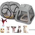 thumbnail image 2 of Parc pour Chat Portable à Conception Trapézoïdale pour Mieux Se Tenir, Tente Pliable pour Animal de Compagnie pour Utilisation Intérieure et Extérieure, Enclos de Jeu pour Chaton et Chiot avec Fond Amovible, Maisons pour Chat et, 2 of 2