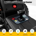 thumbnail image 3 of Costway 12V Kids Ride On Tractor with Trailer Ground Loader w/ RC & Lights Dark Black, 3 of 10