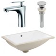 thumbnail image 1 of American Imaginations 20.75-in. W CSA Rectangle Bathroom Undermount Sink Set In White - Chrome Hardware - Overflow Drain Incl. AI-27118, 1 of 9