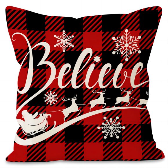 Christmas Decorative Cover For Border Home Sofa Decoration Festive Pillowcase With Printed Patterns I Pillowcases 4 Standard Pillows Real Satin Pillowcase Satin Pillowcases 14x19 Pillowcase 9 Silk