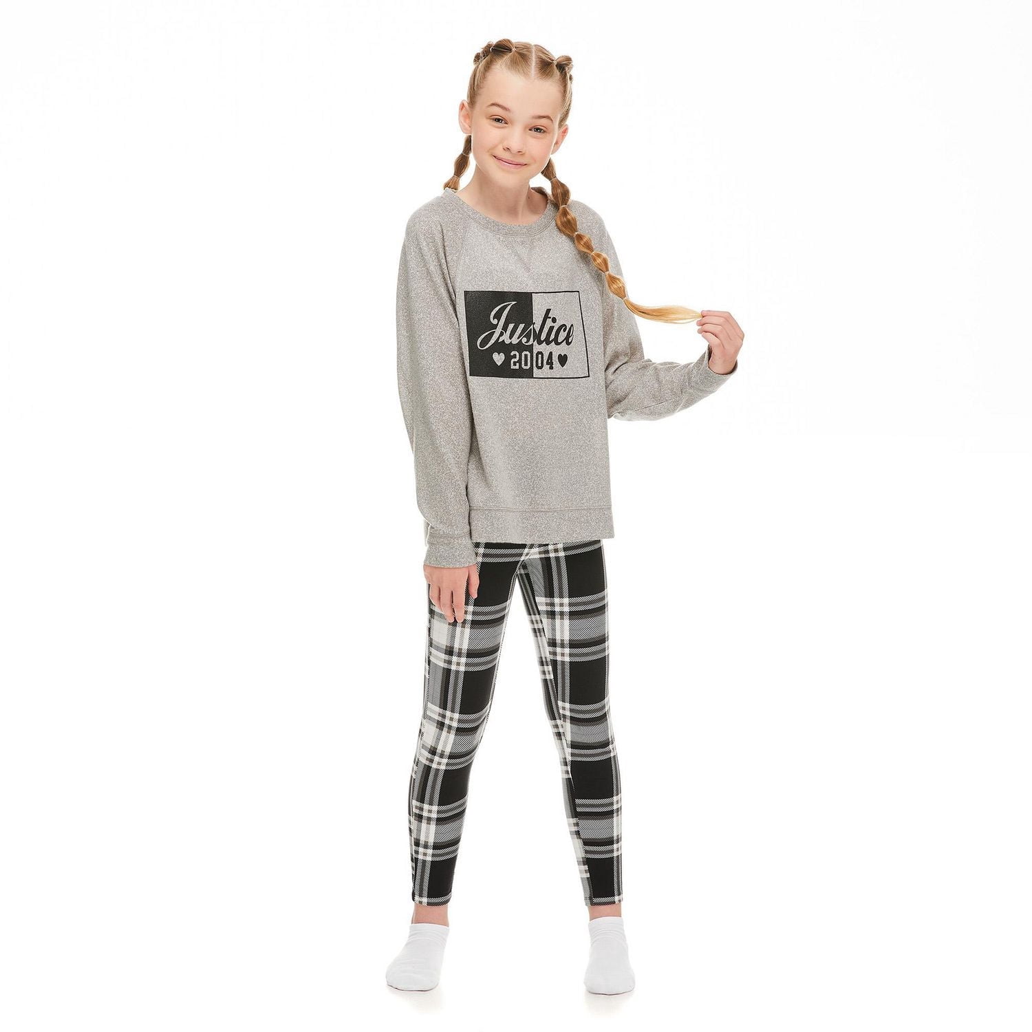 Ensemble 3 pièces avec pyjama et chouchou Justice pour filles