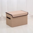 thumbnail image 3 of EGNMCR Closet Organizers and Storage,Organization and Storage, Larger Storage Cubes Foldable Storage Box With Lid, Storage Bin Organizer Basket With Sturdy Handles For Closet Storage baskets, 3 of 7