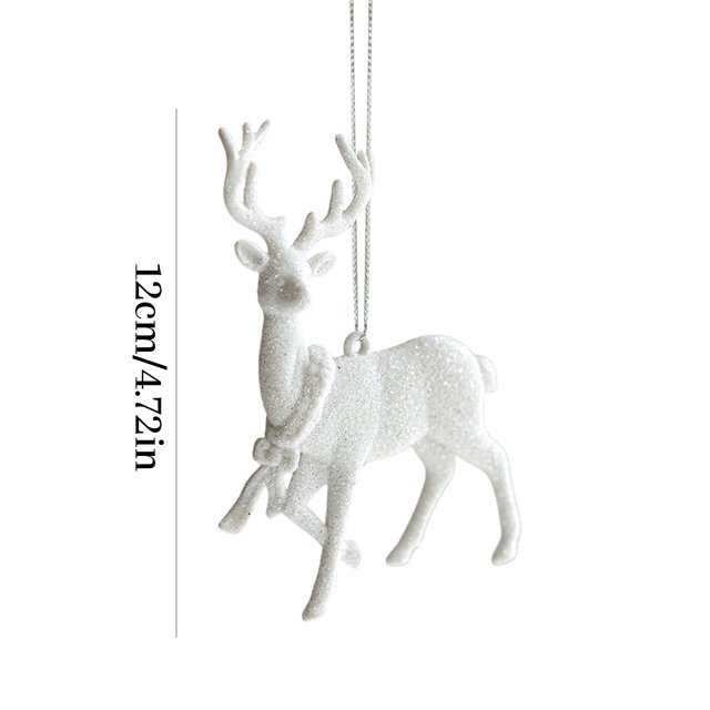 Yhmxh Home Decor Christmas Decorations Christmas Deer Snowflakes Christmas Tree Ornaments Pendants Advanced Scene Decoration Welcome Home Decorations Spring Decor