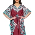 thumbnail image 4 of Moomaya Caftan pour Femmes Grande Taille Tenue d'Été Sortie de Plage Kimono Robe Caftan, 4 of 6