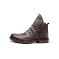 thumbnail image 3 of Woobling Men Non Slip Bootie Shoes Work Side Zip Casual Leather Boot Gray 9, 3 of 5