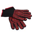 thumbnail image 3 of 2pcs Gants de Grillade Design Indépendant Doigt Lavable Polyester Silicone Matériau 500 ° C Résistance à la Chaleur Gants de Four, 3 of 14