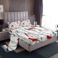 thumbnail image 1 of Erosebridal Cardinal Bird Bed Sheets Set Full Size, Botanical Birch Bedding Set, Animal Theme Decor, 1 of 6