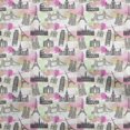 thumbnail image 1 of oneOone Velvet Pink Fabric Travel Craft Projects Decor Fabric Printed By The Yard 58 Inch Wide, 1 of 4