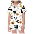 thumbnail image 5 of WEAIXIMIUNG Ensemble de Pyjama pour Enfants à Col Boutonné Imprimé, Haut à Manches Courtes et Short, 2-3 Ans, 5 of 5
