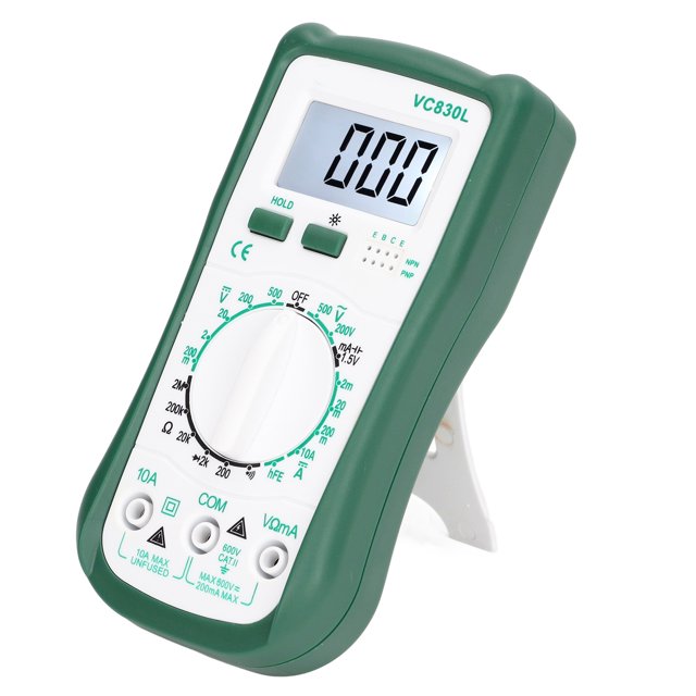 Multimètre Numérique, Testeur de Voltmètre Multifonctions LCD Affichage de Haute Précision pour la Détection Électrique