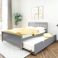 thumbnail image 1 of BEDSMART Lit Double en Bois Massif avec Tiroir-Lit / Gris, 1 of 7