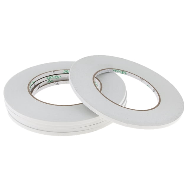 5x PET acrylic double-sided adhesive sticker tape, available in widths of 3mm, 4mm, and 5mm, with a length of 50m per roll. Transparent tape with durable acrylic adhesive, ideal for office supplies, repairing mobile devices, LCD touch panels, screens, and cables. Includes five rolls.