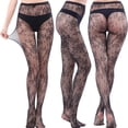 thumbnail image 2 of Penkiiy Bas Résille pour Femmes Pantalons pour Femmes Leggings Aguichant en Maille Transparente Grande Taille Bas Résille Résille Collants Gris Foncé, 2 of 3