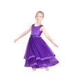 thumbnail image 5 of Robe de Fille Fleur Violette Princesse Mariage Vintage Formelle 8 Ans, 5 of 5