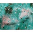 thumbnail image 4 of oneOone Silk Tabby Turquoise Green Fabric Abstracts Sewing Craft Projects Fabric Prints By Yard 42 Inch Wide, 4 of 4