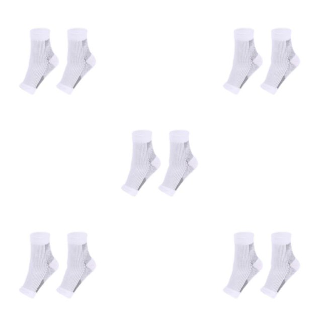 Decodeary 2a Of Compression Socks For Ankles Brace Wide Application And Comfortable white S/M 5Set