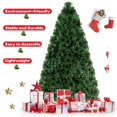 thumbnail image 4 of Costway 5Ft Pre-Lit Fiber Optic Artificial PVC Christmas Tree w/ Metal Stand, 4 of 10