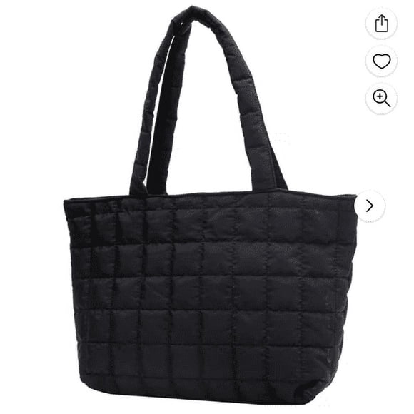 Tote Bag for Women,Cocopeaunt Quilted Tote Bags for Women Lightweight Puffer Padding Shoulder Bag Large Nylon Tote Handbag Zipper Closure,Handbags for Women,Bags for Women