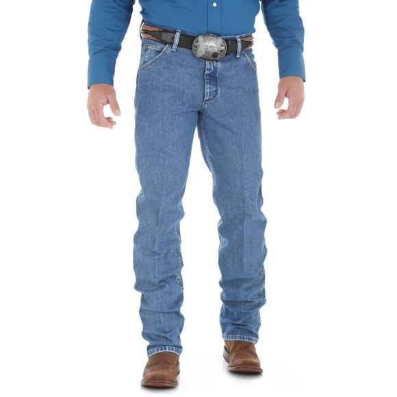 Wrangler Jean Coupe Cowboy de Performance Haut de Gamme pour Homme, Coupe Régulière, Délavé, 33W x 32L