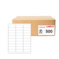thumbnail image 1 of Office Labels, 5160 Compatible Label Sheets, Permanent, 1' x 2-5/8', Bright White, 15000 Count, 500 Pack, 1 of 5