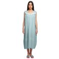 thumbnail image 1 of Moomaya Chemise de Nuit à Manches pour Femmes, Imprimée, en Coton, 1 of 5