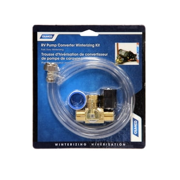 B0006JJ588â€“ Camco Permanent Pump Converter Winterizing Kit- Allows You to Use Boat/RV Water Pump to Fill Pipes With Antifreeze - CSA Low Lead Content Certified (36543)