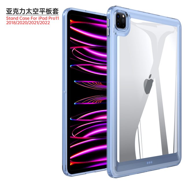Étui Transparent Peint Résistant aux Chutes pour APPLE IPAD PRO11 AIR3 4 5 Mini 4 5 6 Étui pour Tablette pour IPAD 10.2 IPAD 5 IPAD 6 Étui Bleu IPAD PRO 11