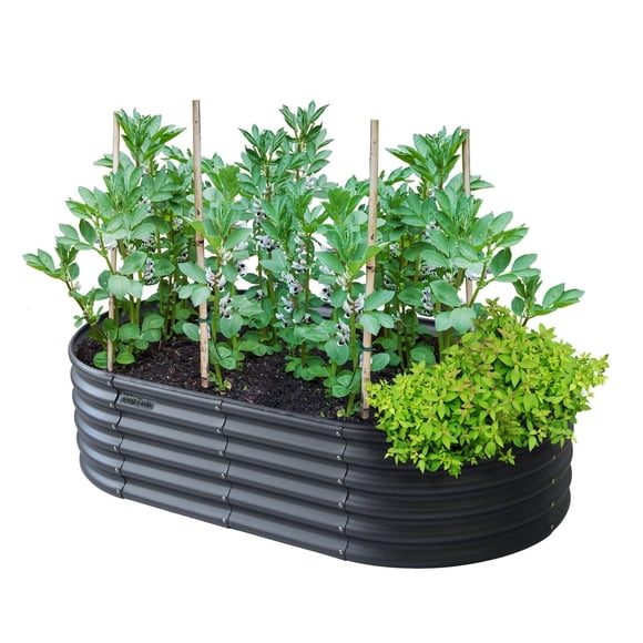 VegTub Modular Metal Raised Bed Kit - Charcoal