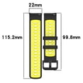 thumbnail image 2 of 22mm Smart Sports Watch Silicone Strap Two Color Universal Lightweight Breathable Durable Stylish For All Occasions, 2 of 4