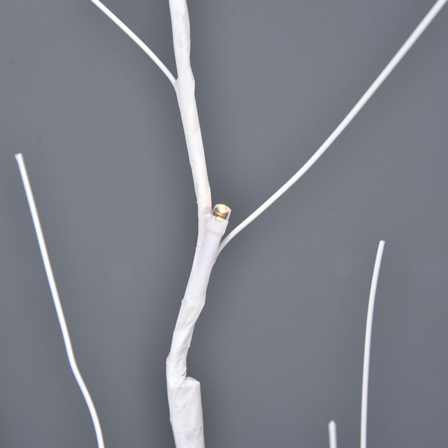 Outsunny 5FT lampe d'arbre artificiel avec 58 LED chaudes et 8 modes d'éclairage, bricolage pour la fête de mariage d'anniversaire en extérieur et en intérieur