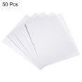 thumbnail image 3 of Unique Bargains Blank Greeting Cards,50pack Favor Decor Foldable Card ,White Pearlescent Paper, 3 of 5
