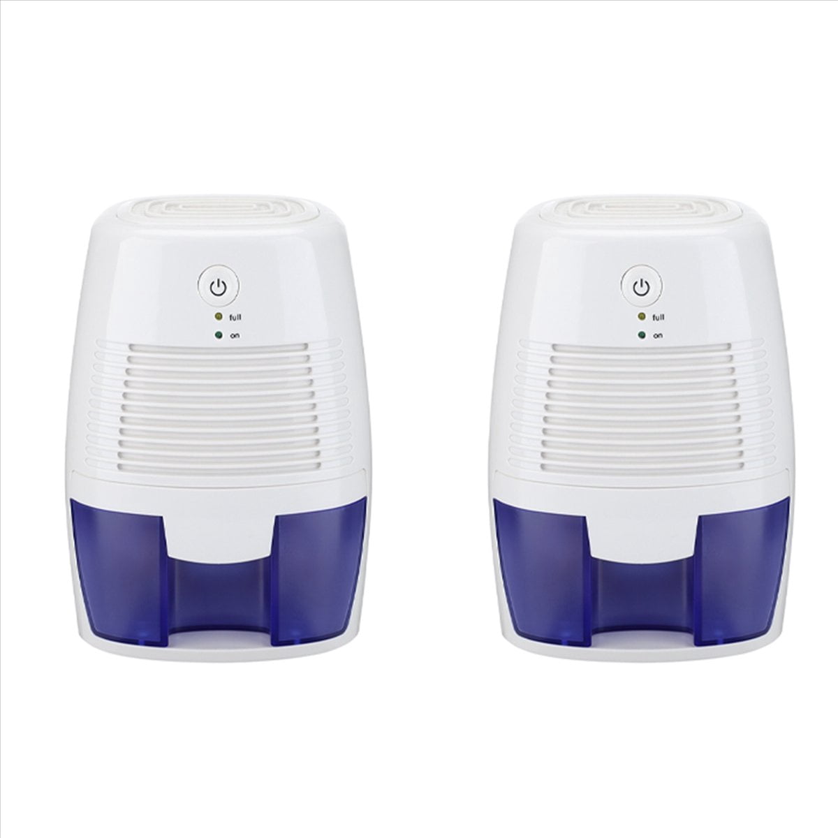 2X 500MLPortable Dehumidifier Mute Moisture Absorbers Air Dryer for Room Office Kitchen Deodorizer Air Dryer USB Plug,2 x Dehumidifier 2 x USB Cable,White