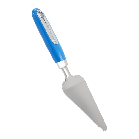 Pillsbury Stainless Steel Pie Cutter with Blue Plastic Handle