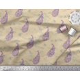 thumbnail image 1 of Soimoi Orange Rayon Fabric Leaf & Paisley Print Fabric by Yard 42 Inch Wide, 1 of 1