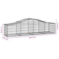 thumbnail image 4 of vidaXL Arched Gabion Baskets 2 pcs 200x50x40/60 cm Galvanised Iron, 4 of 4