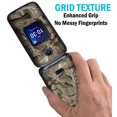 thumbnail image 2 of Case for Alcatel Go Flip 4 / TCL Flip Pro Phone, Nakedcellphone [Outdoor Camouflage] Slim Hard Shell Protector Cover with Grid Texture - Tree Leaf Real Woods Camo Design, 2 of 7