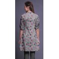 thumbnail image 4 of Bimba Kurtis Indiennes Courtes pour Femmes Tunique Imprimée Chemise à Manches Roulées, 4 of 6