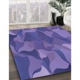 thumbnail image 3 of Ahgly Company Tapis d'Intérieur Lavable en Machine Carré Transitionnel Violet Améthyste Violet, 7 Pieds Carré, 3 of 7