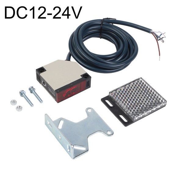 Rooha for E3Jk-R4M1 Mirror Reflective Photoelectric Switch Sensor,AC/Dc Wide Voltage,3A,industrial Automation Detection,Dc12-24V