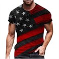 thumbnail image 1 of RKSTN Shirts Mens Manches Courtes Mode Manches Courtes Col Rond Imprimé T-Shirt Tops Blouse Hawaiian Shirts for Men, 1 of 5