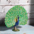 thumbnail image 3 of Children Toy Peacock Ornament, Peacock Model, Christmas Office Gift For Home, 3 of 8